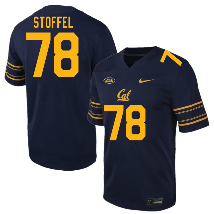 Men #78 Victor Stoffel California Golden Bears ACC Conference College Football Jerseys Stitched Sale